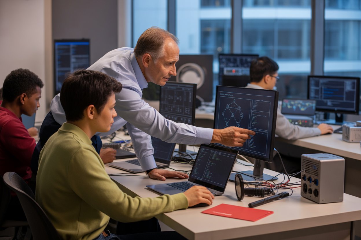 We don't just teach you the theory. Our programme combines hands-on upskilling with one-to-one mentorship from experienced