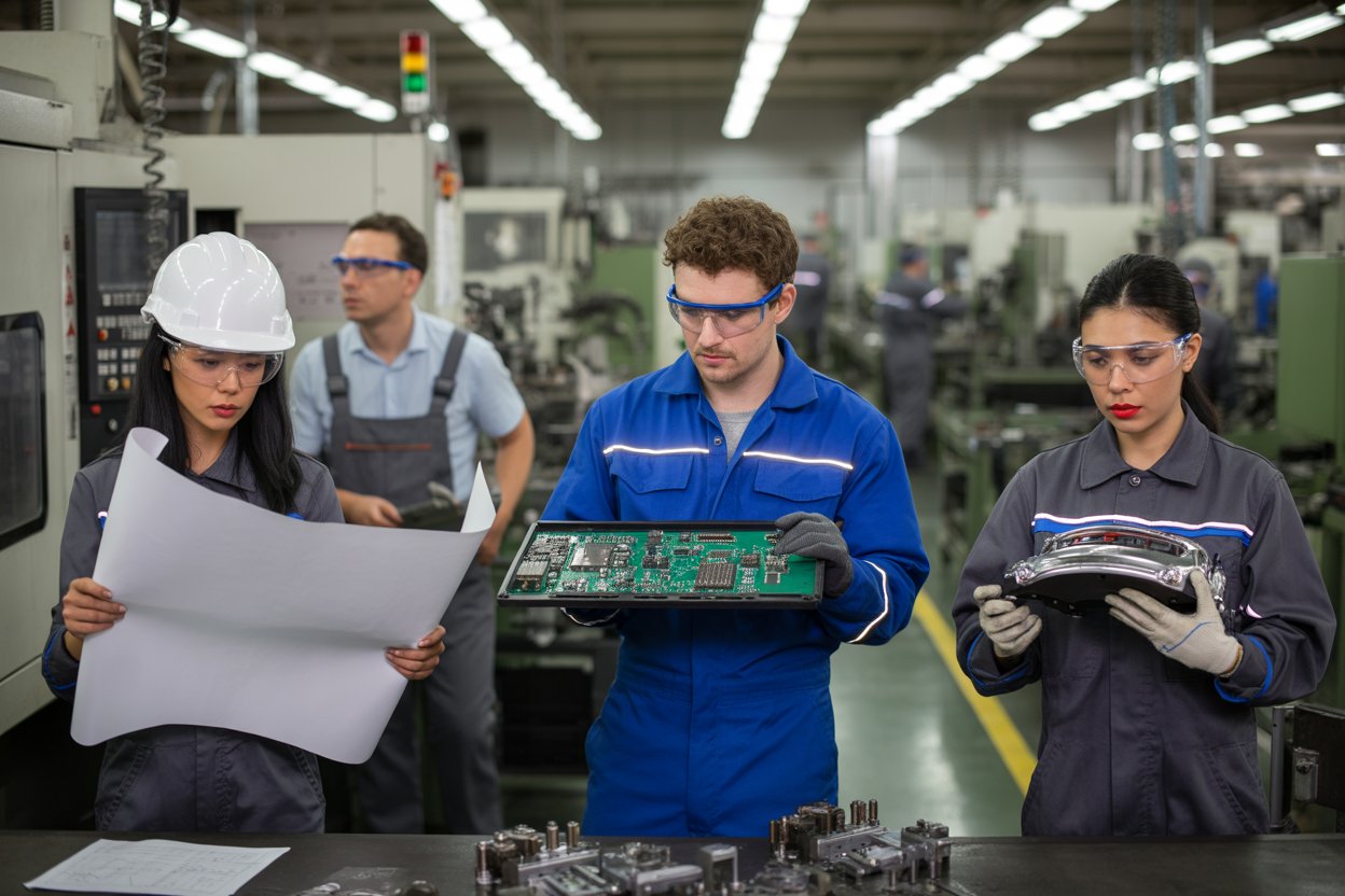 From mechanical and electrical engineers to production line workers and quality control specialists, we recruit across the engineering and manufacturing sector.
